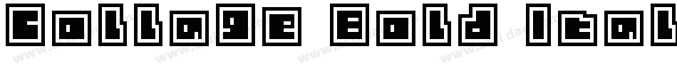 Collage Bold Italic字体转换